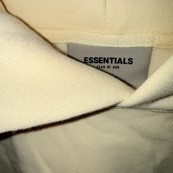 Essentials Cream Pullover Hoodie - Picture 9 of 10